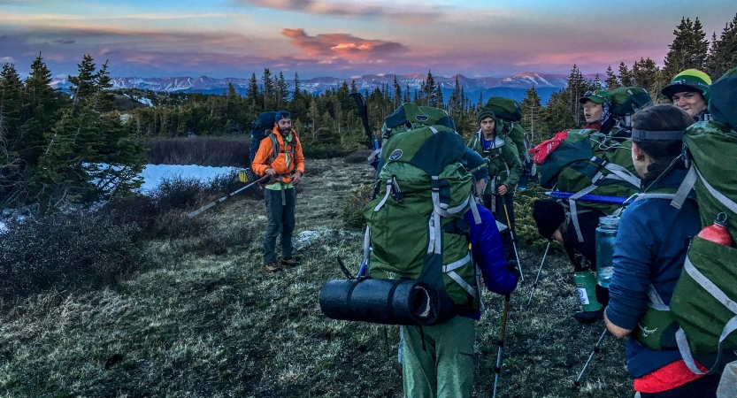 backpacking instruction for teens in colorado
